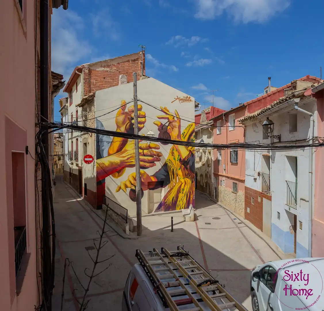 Exterior view of Houses for sale in Andorra (Teruel)  with Storage room, Furnished and Balcony