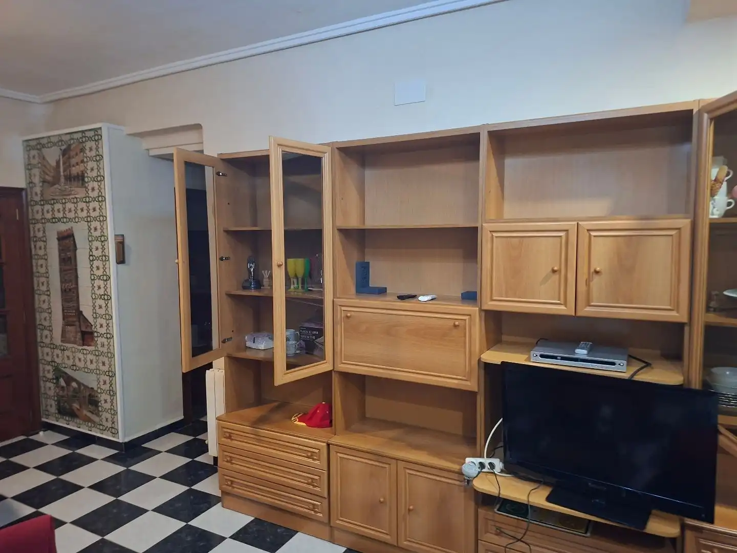 Wohnzimmer von Wohnung zur Miete in  Valencia Capital mit Klimaanlage, Terrasse und Balkon