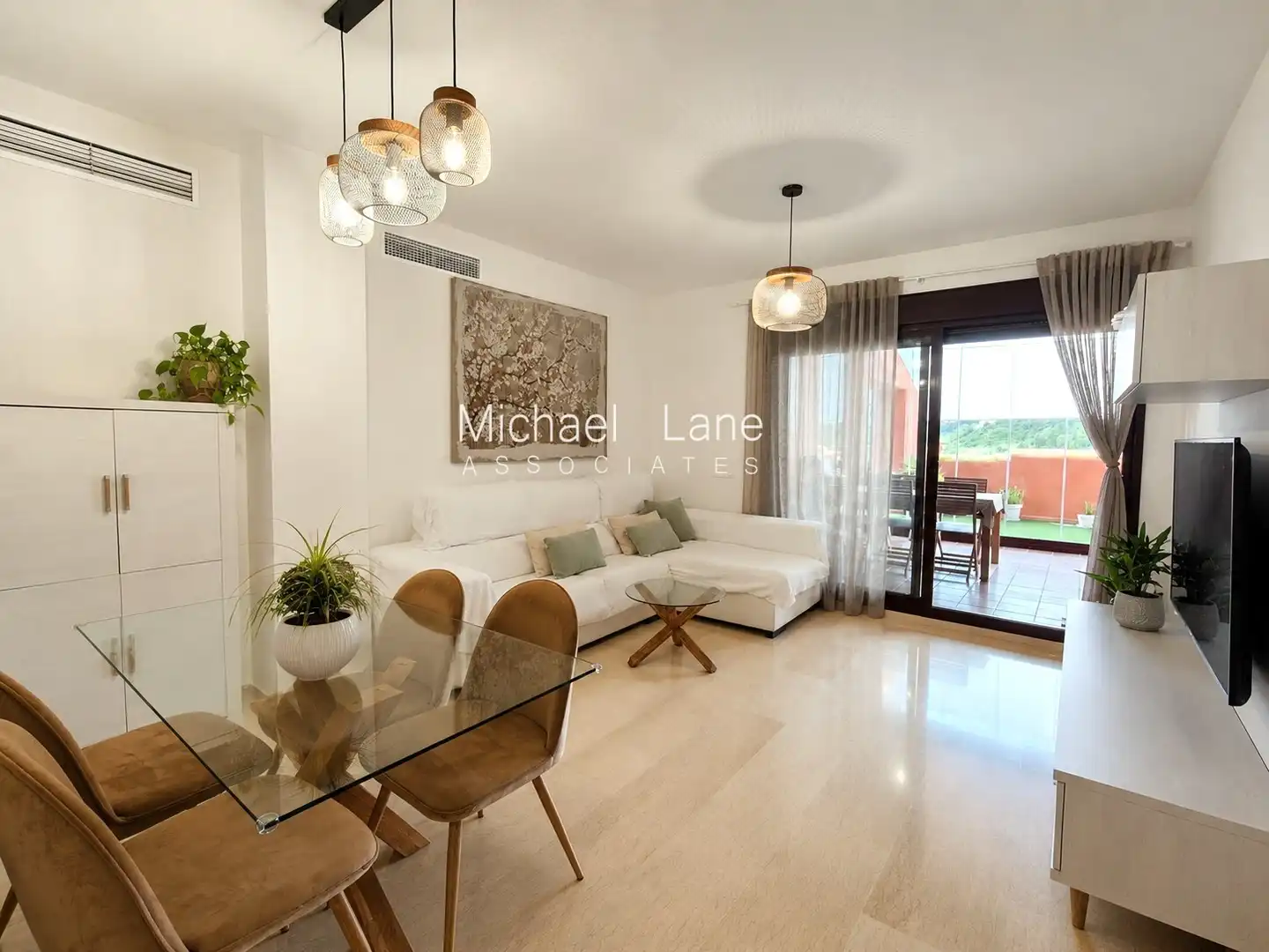 Living room of Flat for sale in Manilva  with Air Conditioner, Terrace and Storage room