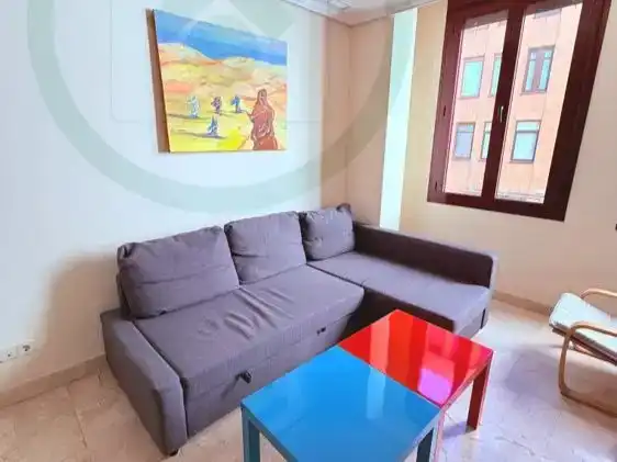 Wohnzimmer von Wohnungen zur Miete in  Madrid Capital mit Klimaanlage