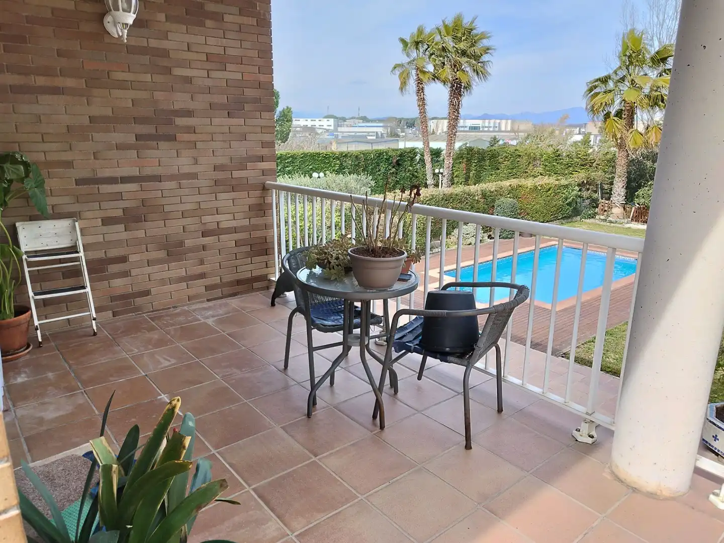 Terraza de Casa o chalet en venta en Riudellots de la Selva con Aire acondicionado, Calefacción y Jardín privado