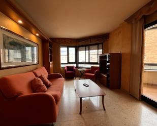 Living room of Flat for sale in Amposta  with Parquet flooring, Terrace and Furnished