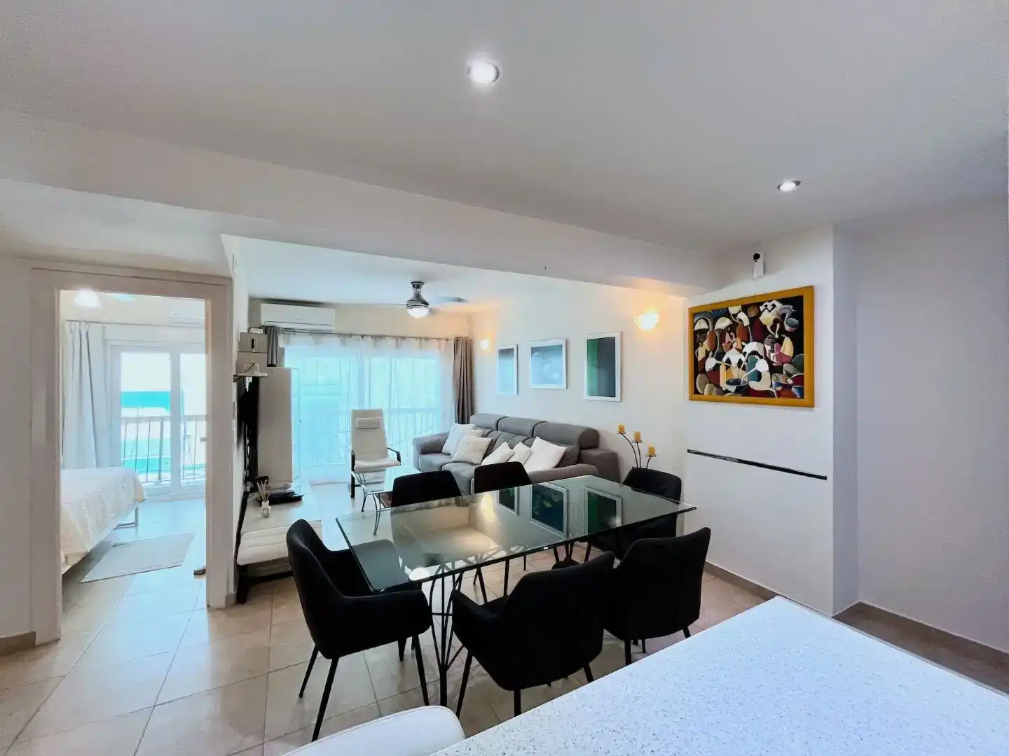 Sala de estar de Piso en venta en Jávea / Xàbia con Aire acondicionado y Balcón