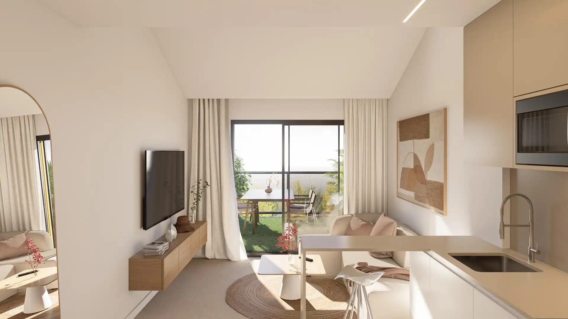 Sala de estar de Piso en venta en Murcia