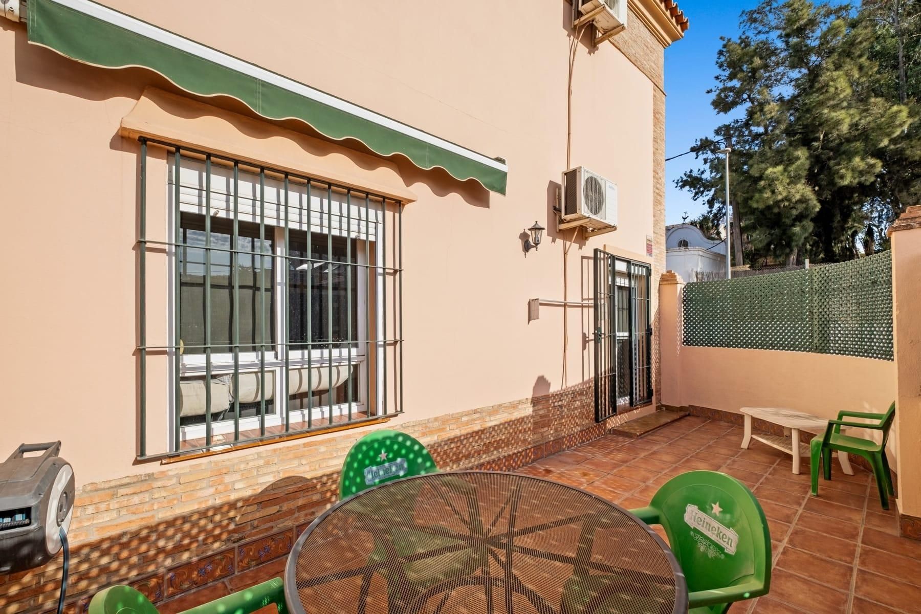 Jardí de Casa adosada en venda en Málaga Capital amb Terrassa