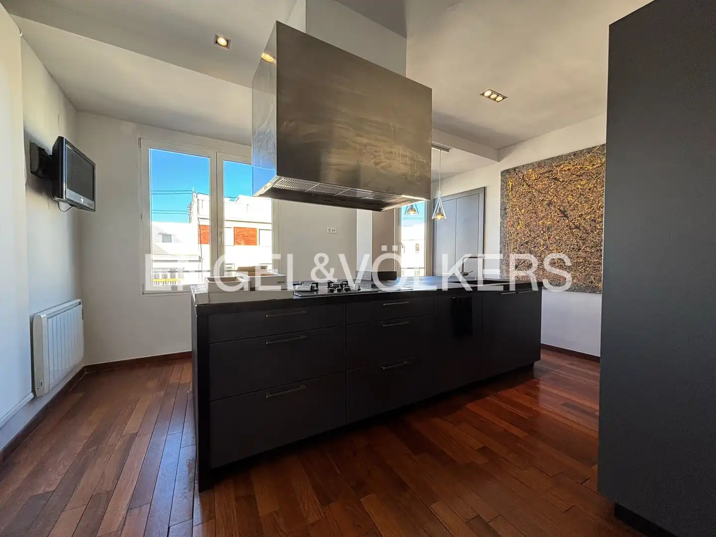 Cuina de Pis de lloguer en Valencia amb Aire condicionat, Calefacció i Parquet