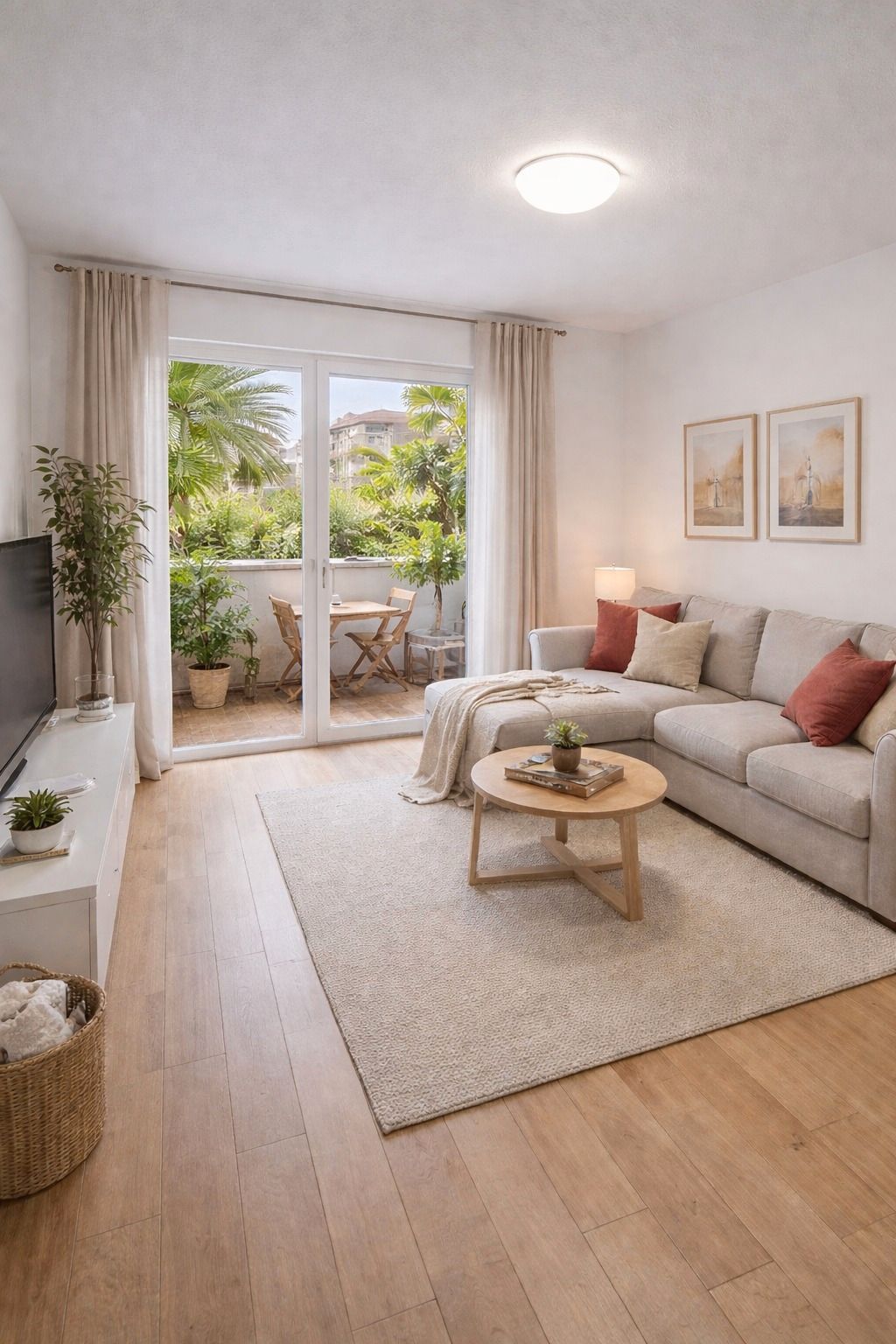 Sala de estar de Piso en venta en  Barcelona Capital con Balcón