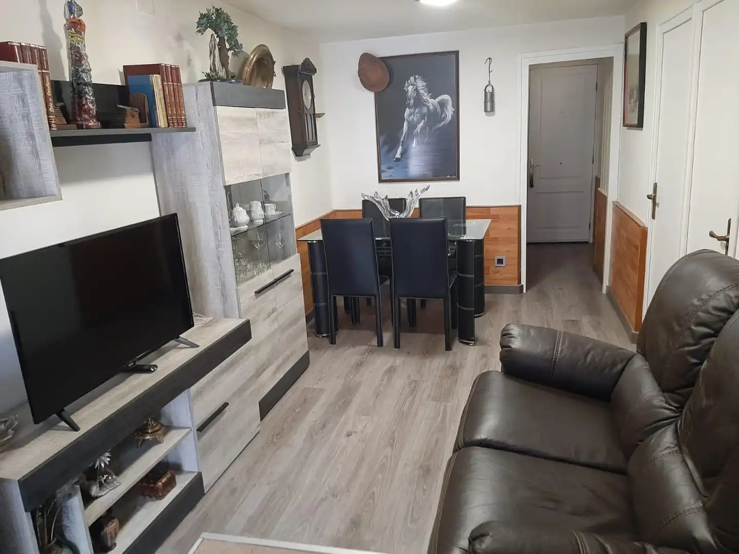 Living room of Flat for sale in Berga  with Furnished and Balcony