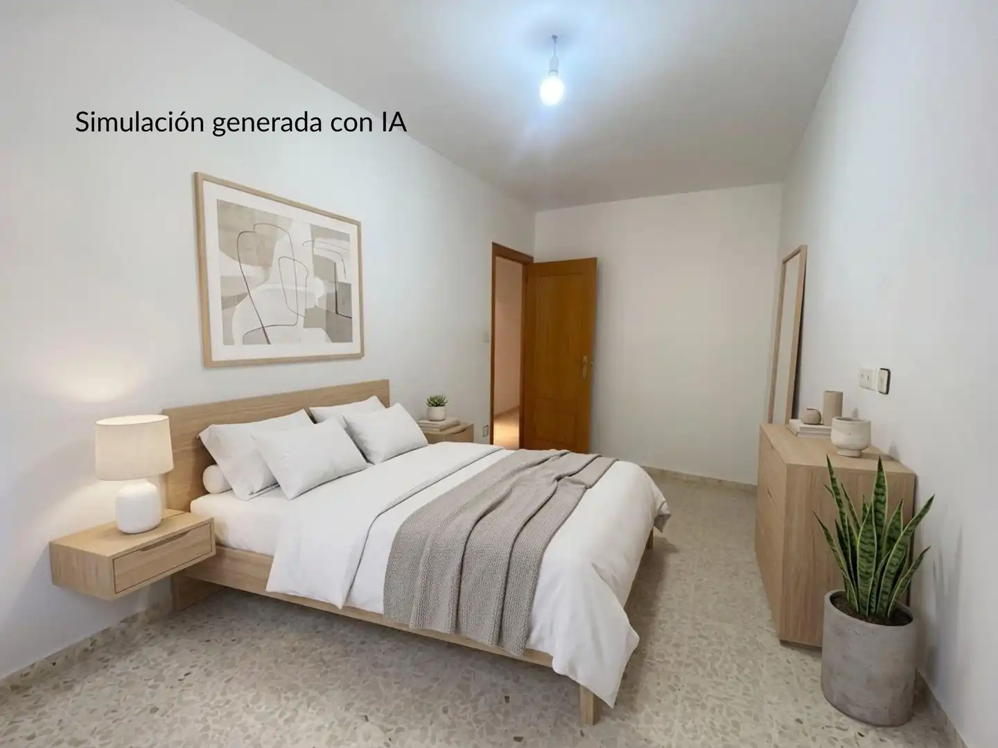 Schlafzimmer von Wohnung zum Verkauf in Xàtiva mit Klimaanlage und Balkon