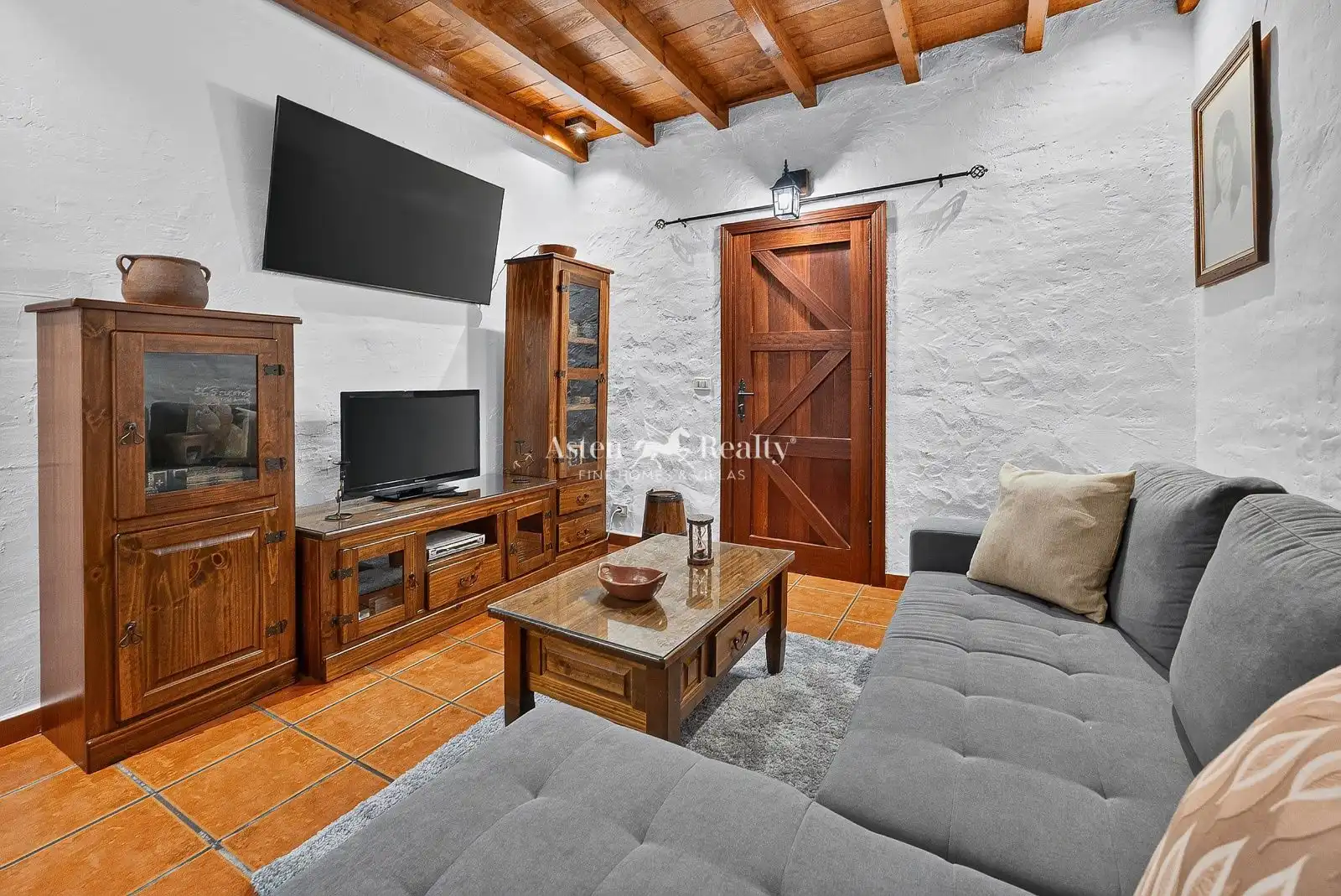 Living room of Houses for sale in Guía de Isora  with Air Conditioner, Private garden and Terrace