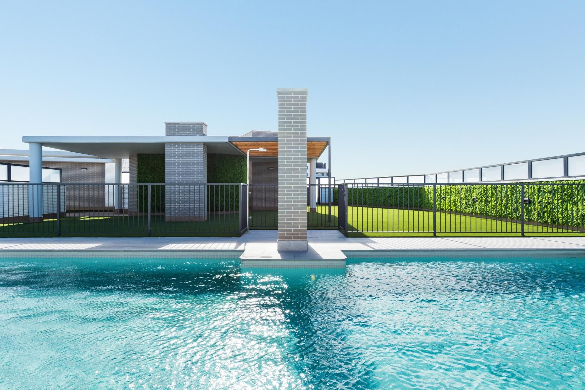 Swimming pool of Flat for sale in  Zaragoza Capital  with Heating, Private garden and Terrace