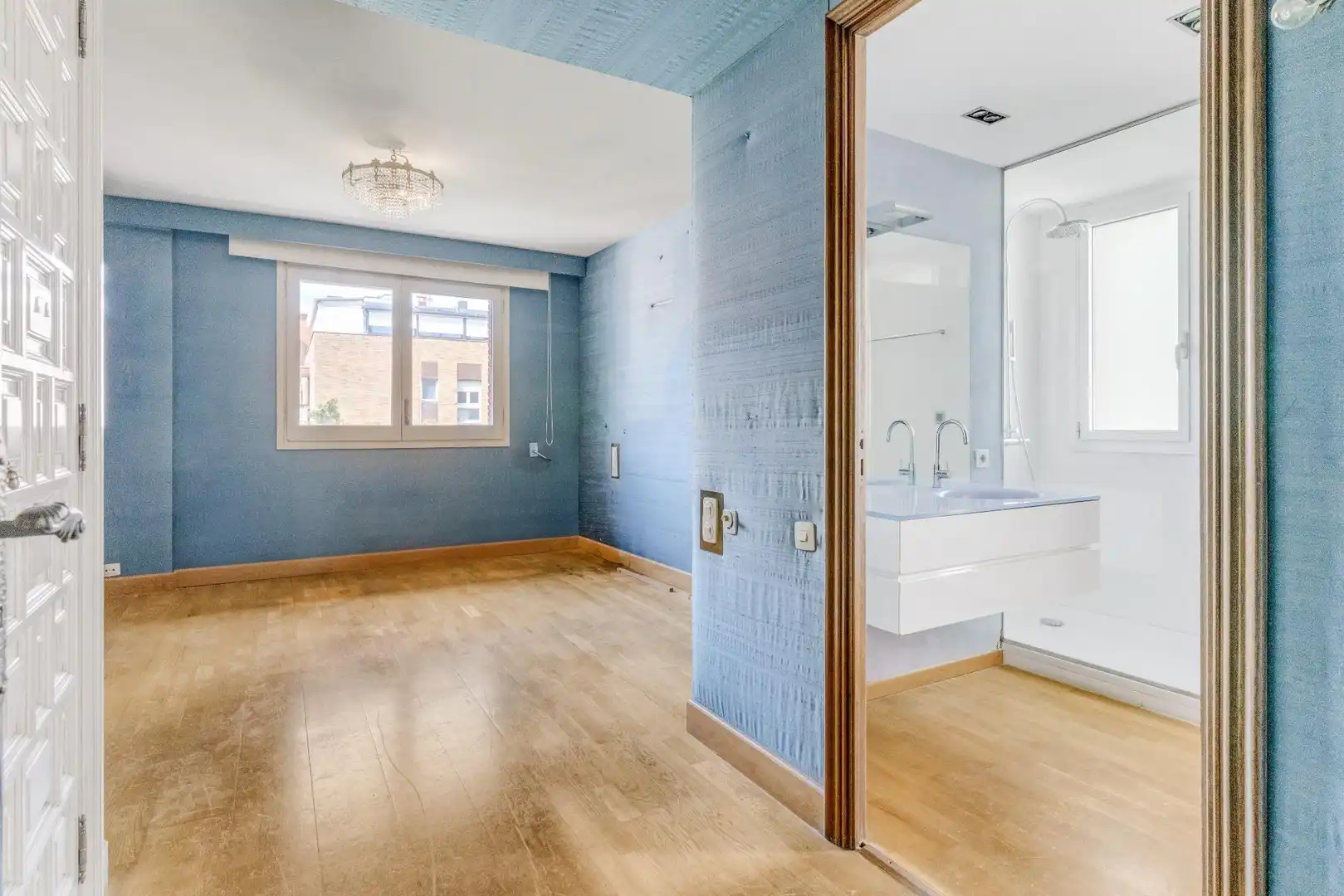 Schlafzimmer von Maisonette zum Verkauf in Barcelona mit Klimaanlage, Parkett und Terrasse
