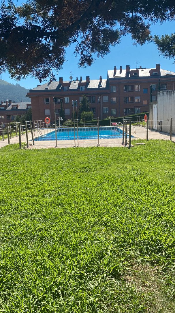 Swimming pool of Flat to rent in Castro-Urdiales  with Heating, Private garden and Parquet flooring
