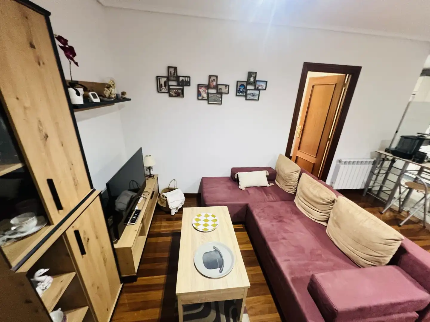 Living room of Flat for sale in Voto  with Heating, Parquet flooring and Furnished