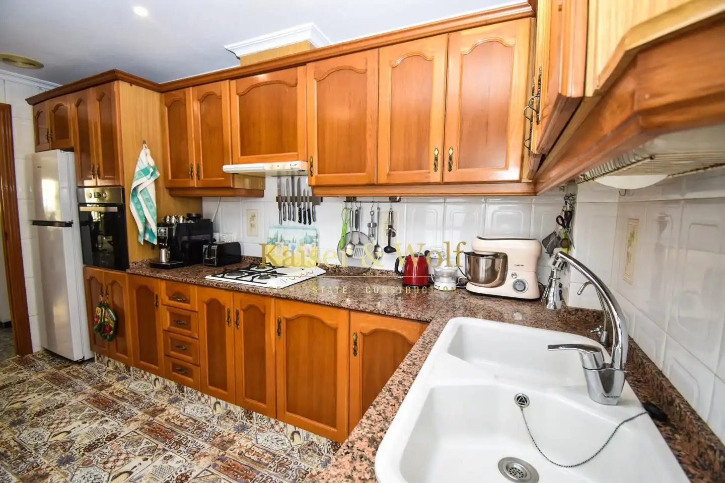 Kitchen of Flat for sale in Santa Pola  with Air Conditioner and Terrace
