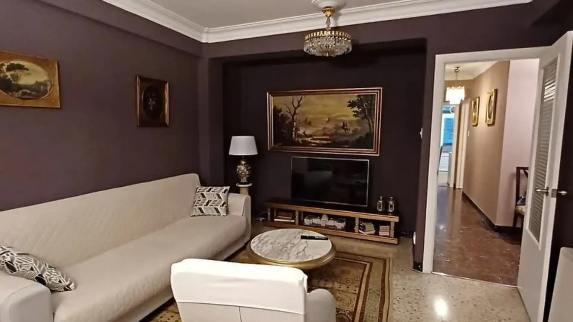 Living room of Flat for sale in Ferrol  with Furnished