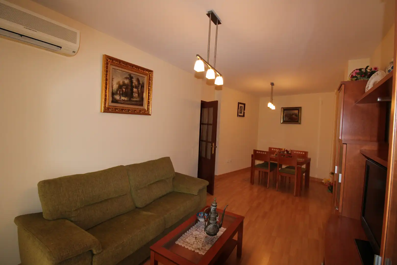 Living room of Flat for sale in Huelva  with Air Conditioner, Heating and Furnished