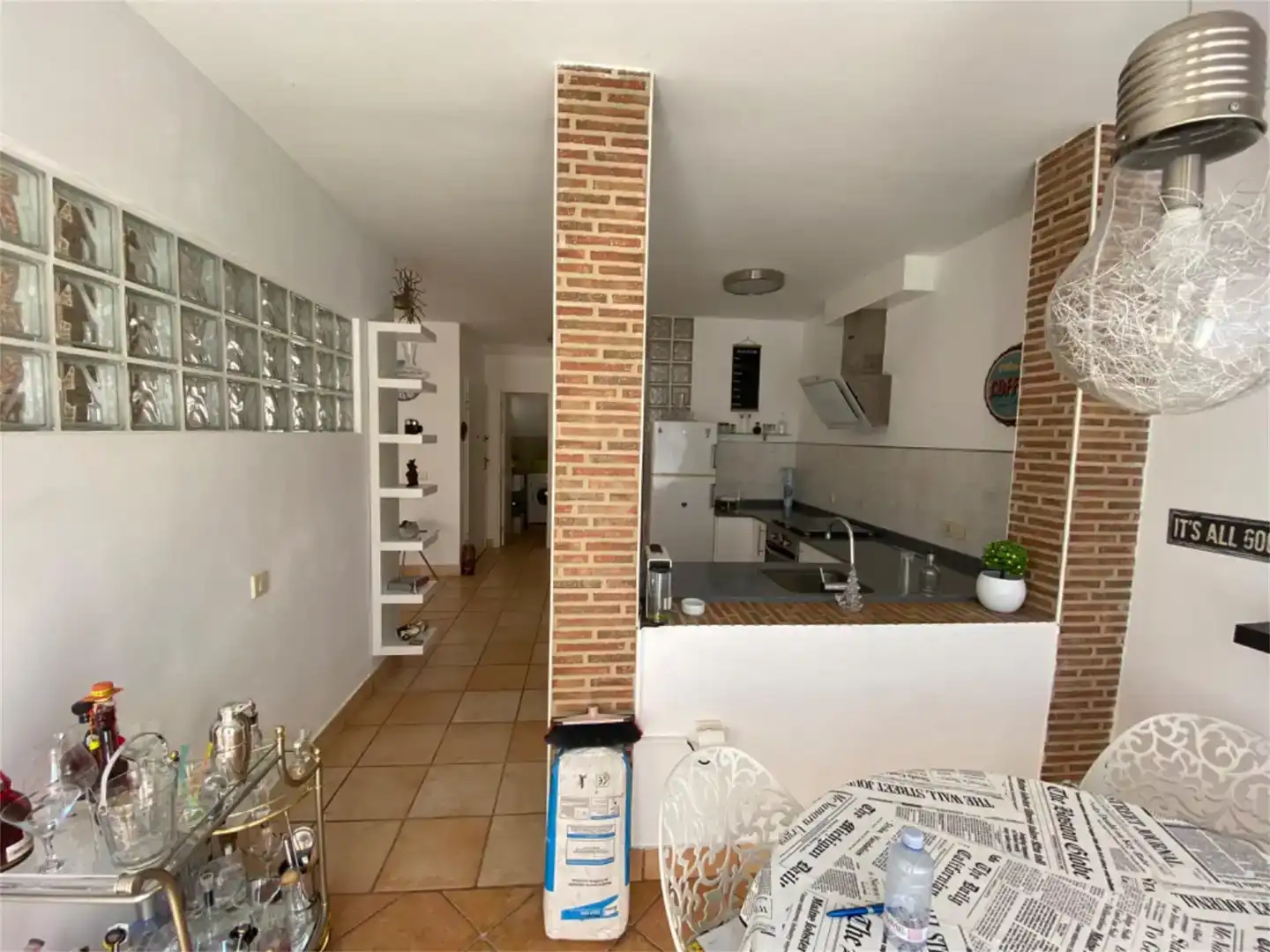 Cuina de Casa adosada en venda en Antigua amb Aire condicionat