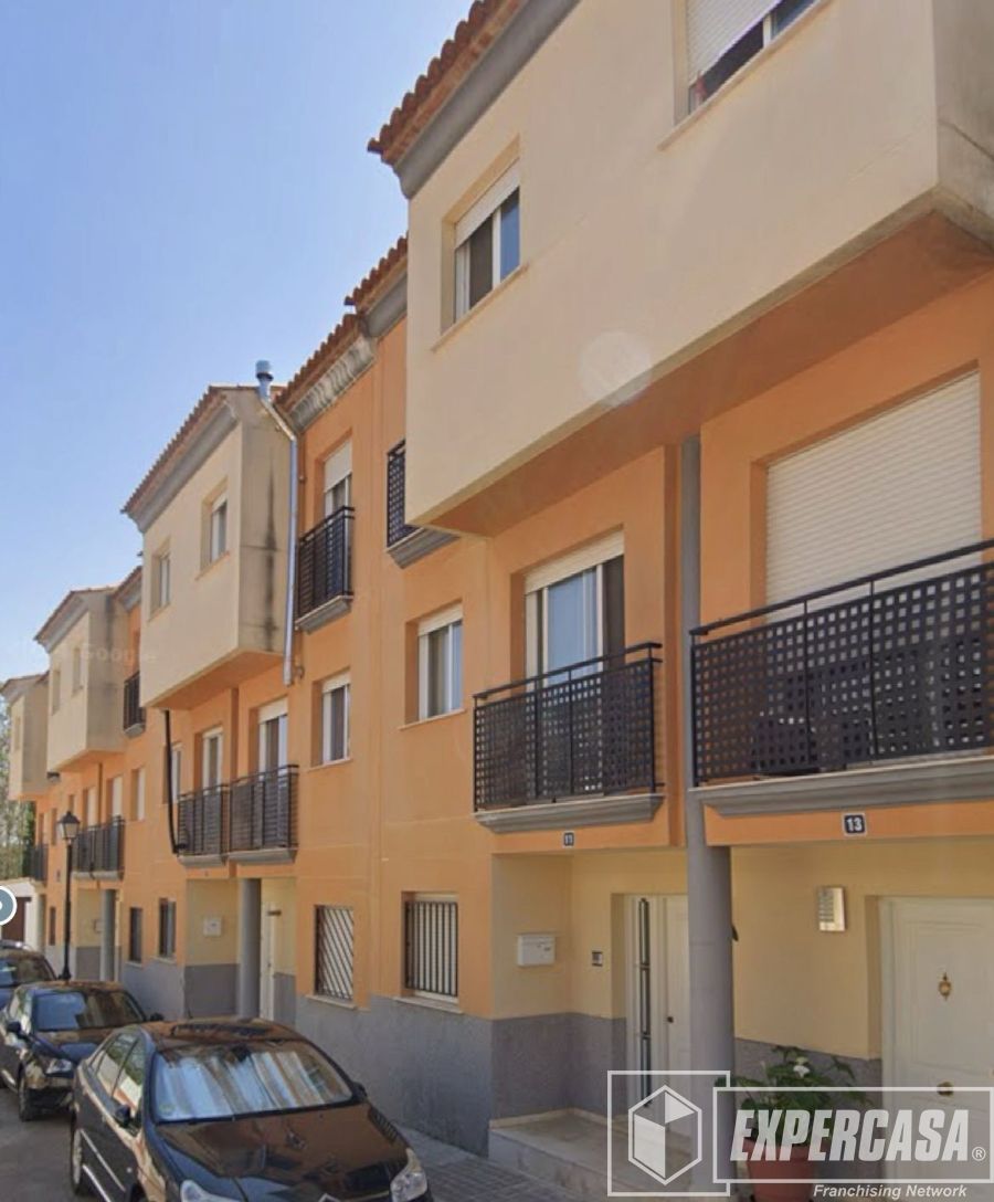 Exterior view of Single-family semi-detached for sale in Macastre  with Air Conditioner, Terrace and Storage room