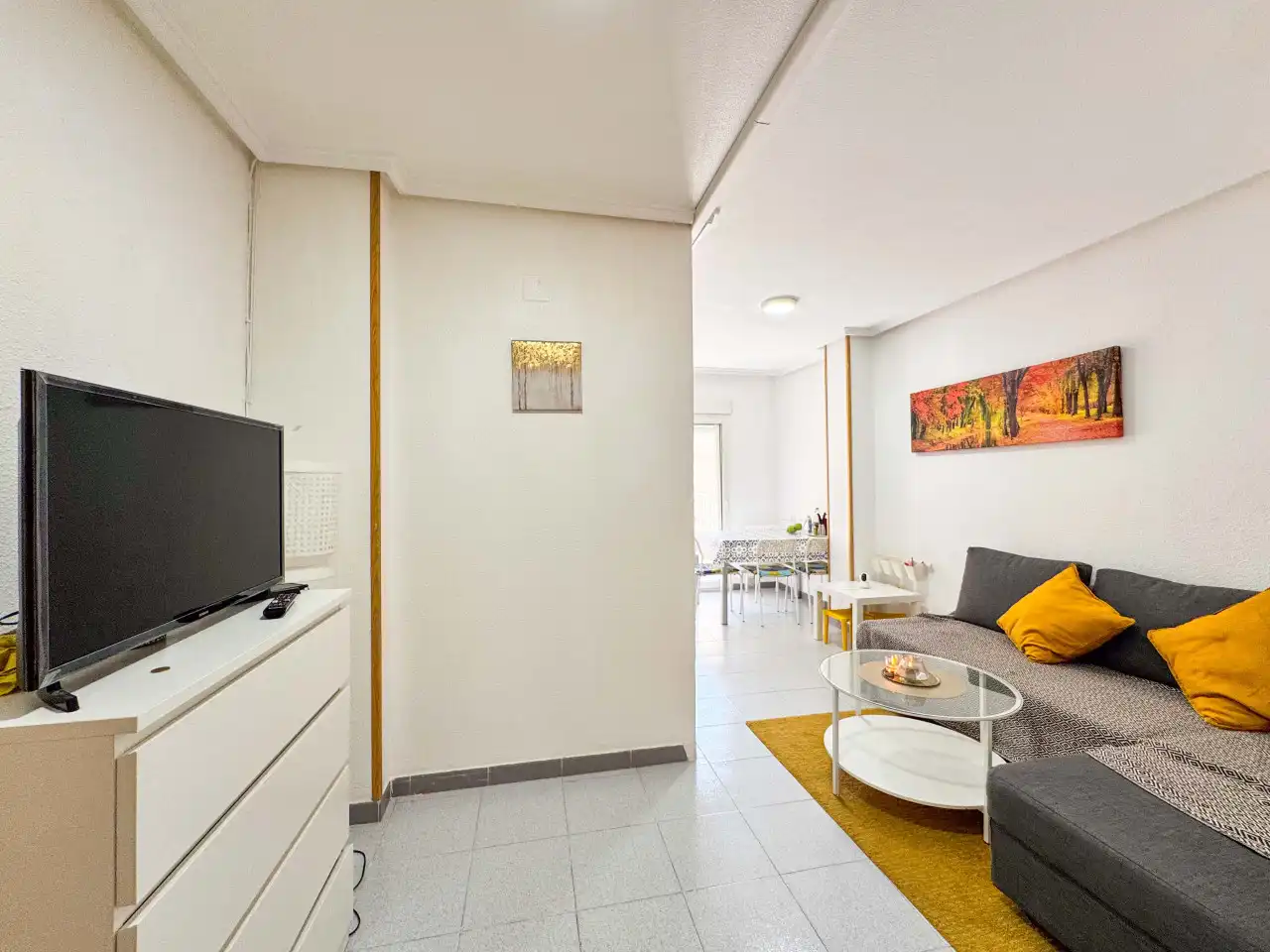 Sala de estar de Apartamento en venta en Torrevieja con Aire acondicionado, Calefacción y Terraza
