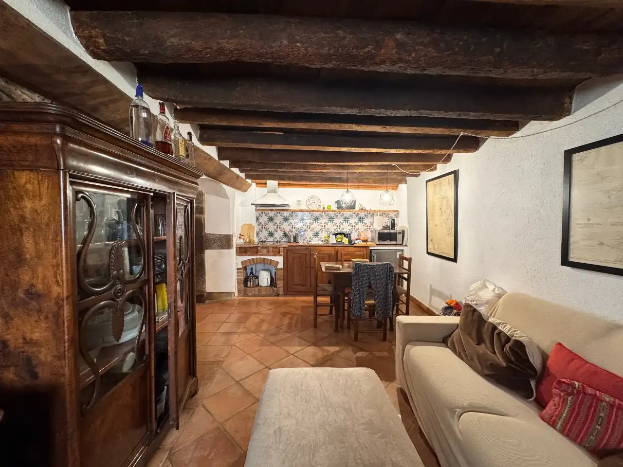 Living room of Country homes for sale in Viladamat  with Private garden, Terrace and Swimming Pool