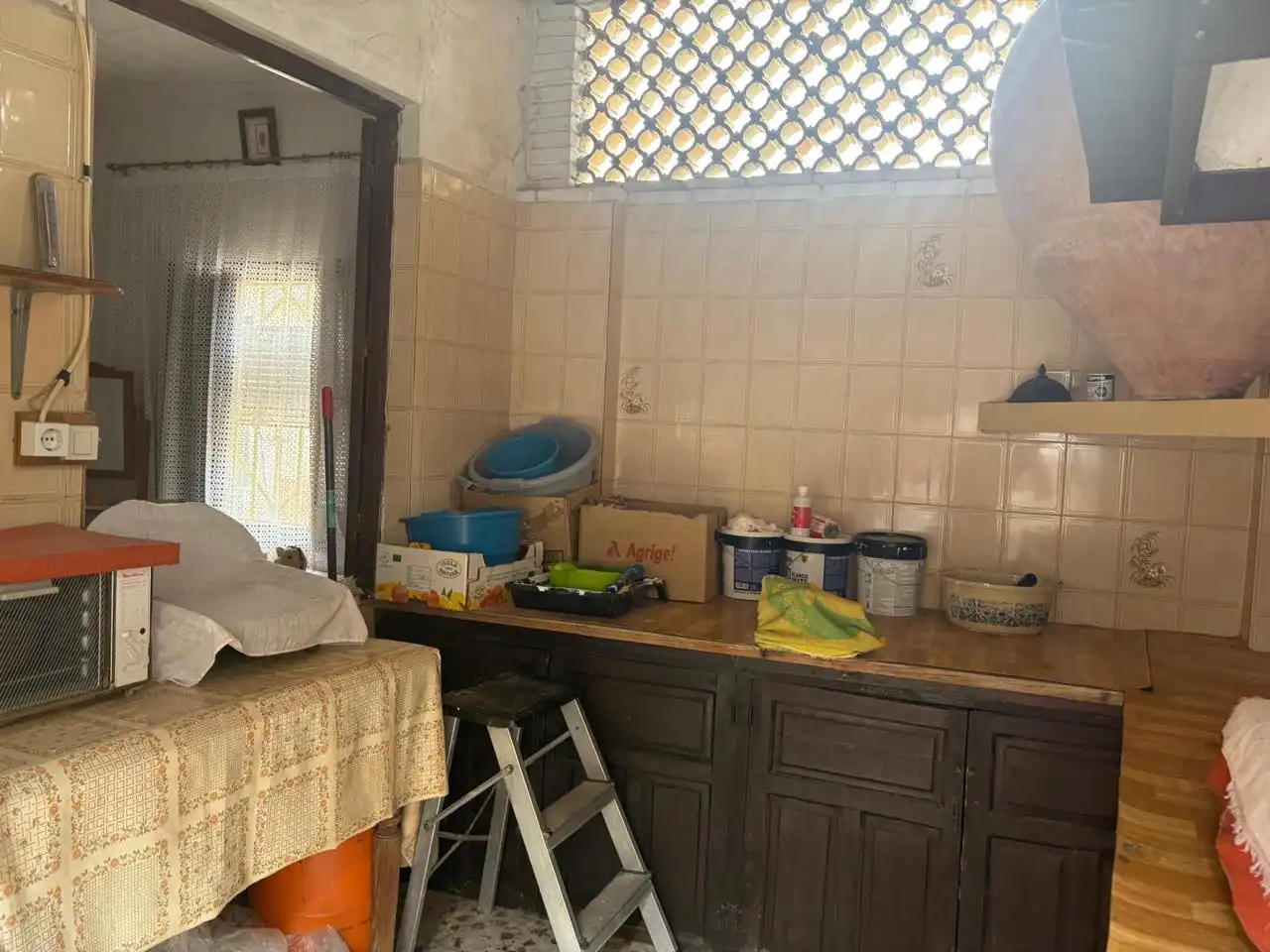 Küche von Einfamilien-Reihenhaus zum Verkauf in Benejúzar mit Klimaanlage und Terrasse