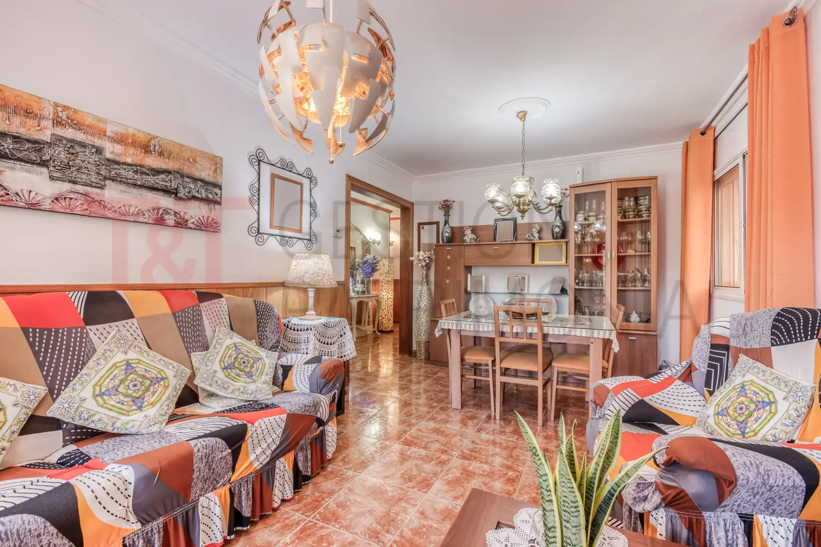Sala de estar de Piso en venta en Sant Feliu de Codines con Calefacción, Terraza y Horno