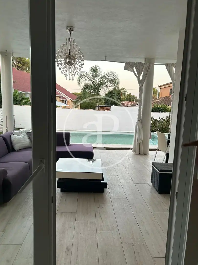 Terrace of Flat for rent in Riba-roja de Túria  with Air Conditioner, Heating and Private garden