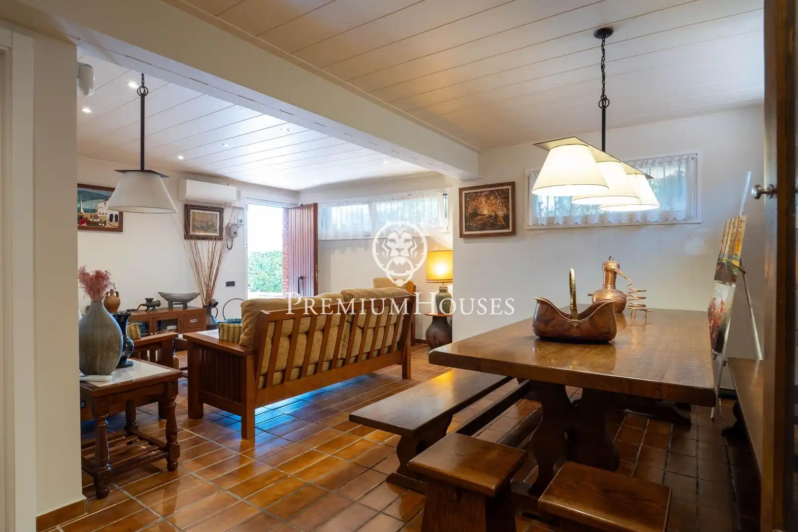 Dining room of Houses for sale in Calafell  with Air Conditioner, Heating and Private garden