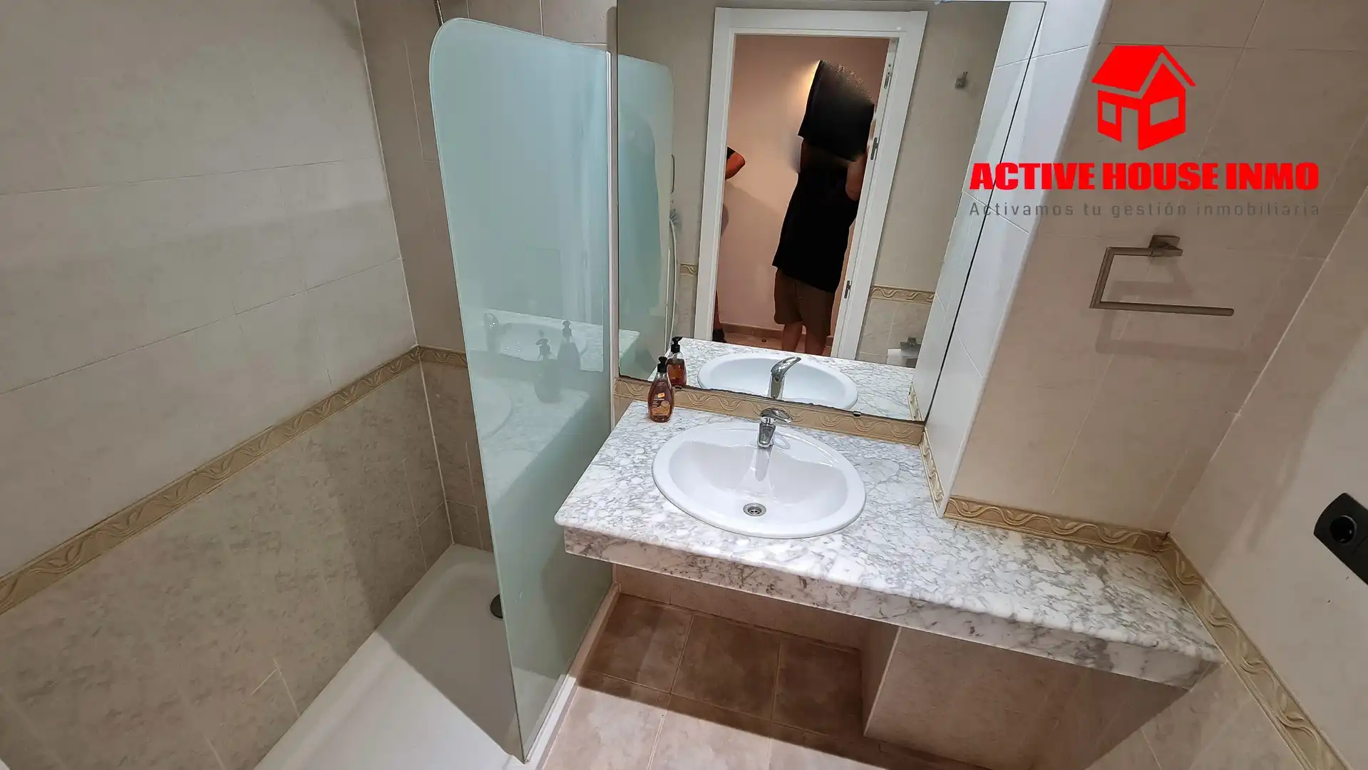 Bathroom of Flat for rent in La Ràpita  with Private garden, Terrace and Furnished