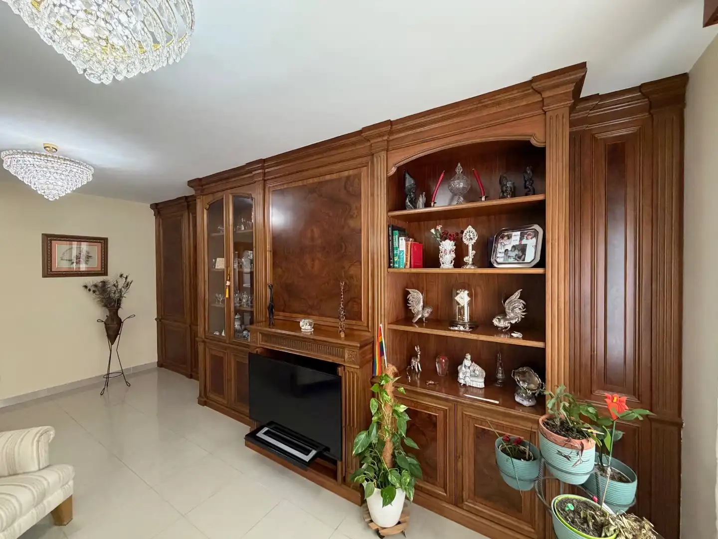 Sala de estar de Casa adosada en venta en Fuenlabrada con Aire acondicionado, Calefacción y Trastero