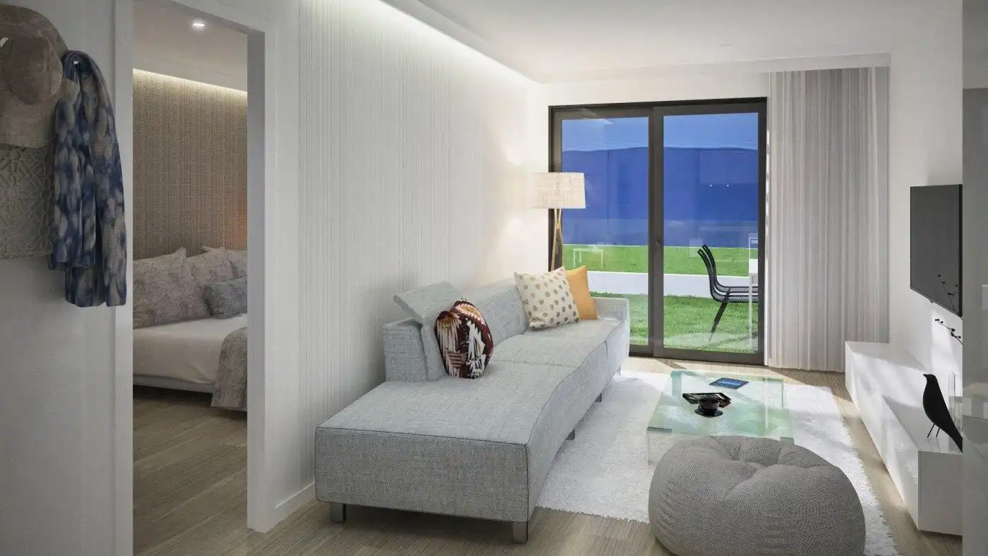 Sala de estar de Apartamento en venta en Mogán con Aire acondicionado, Jardín privado y Terraza
