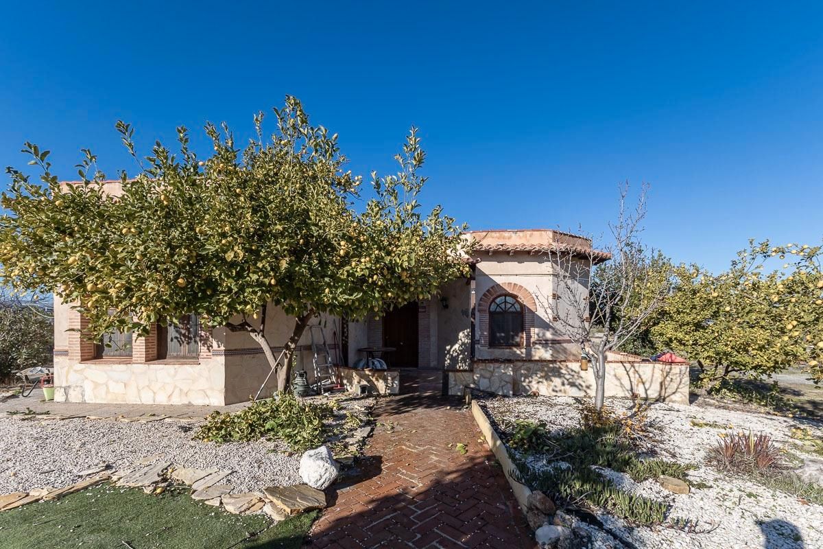 Vista exterior de Finca rústica en venda en Moraleda de Zafayona amb Aire condicionat, Calefacció i Piscina