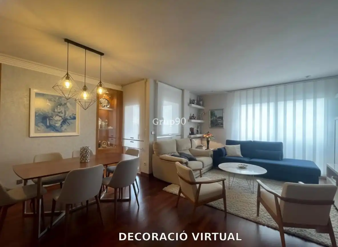 Sala d'estar de Àtic en venda en Lleida amb Parquet, Terrassa i Traster