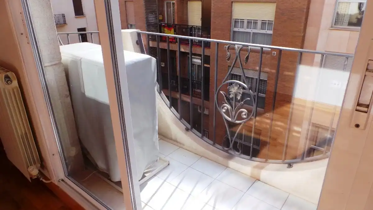 Terraza de Piso de alquiler en Zaragoza con Aire acondicionado, Calefacción y Parquet