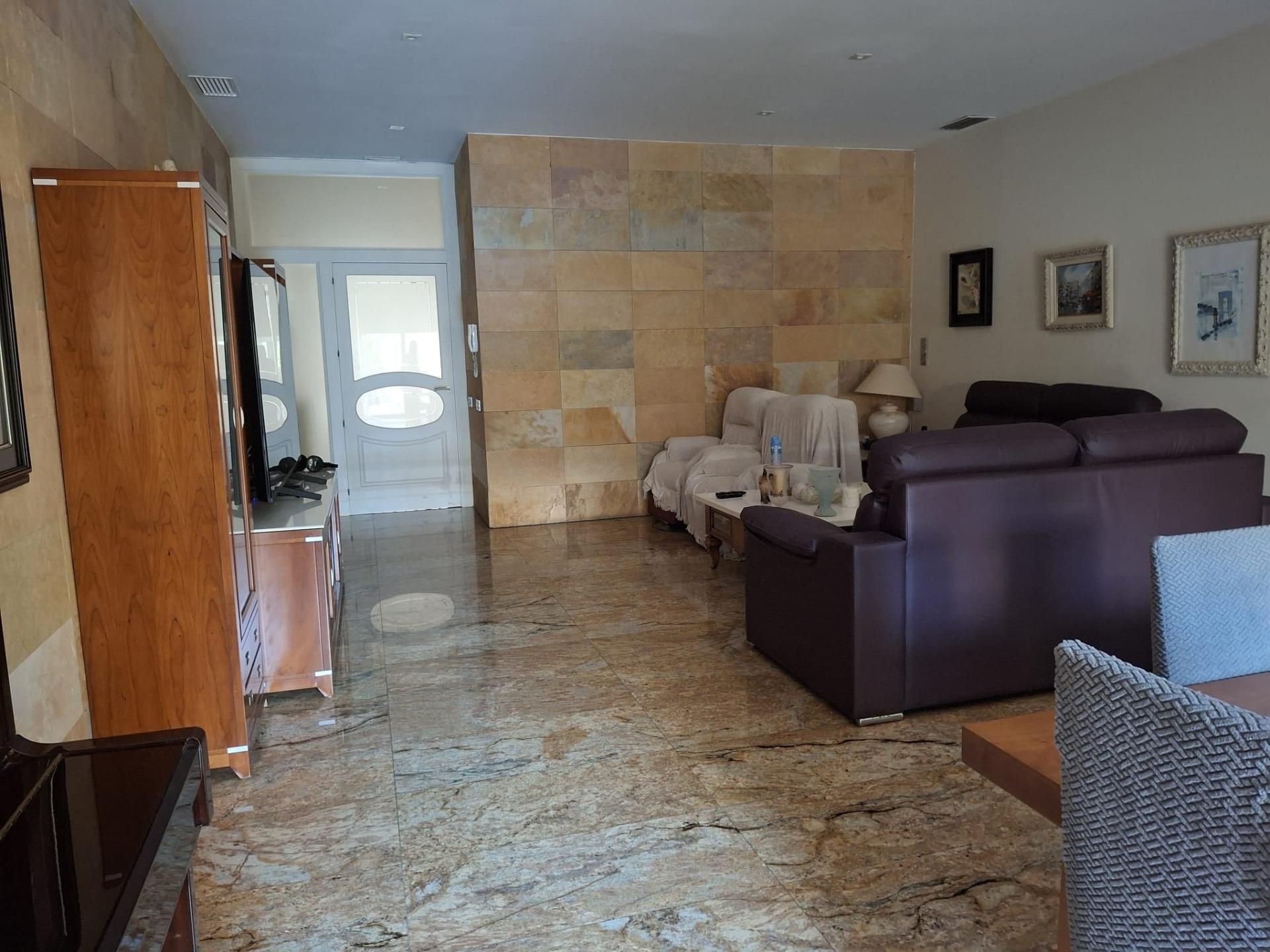Living room of Single-family semi-detached for sale in Mataró  with Private garden, Terrace and Swimming Pool