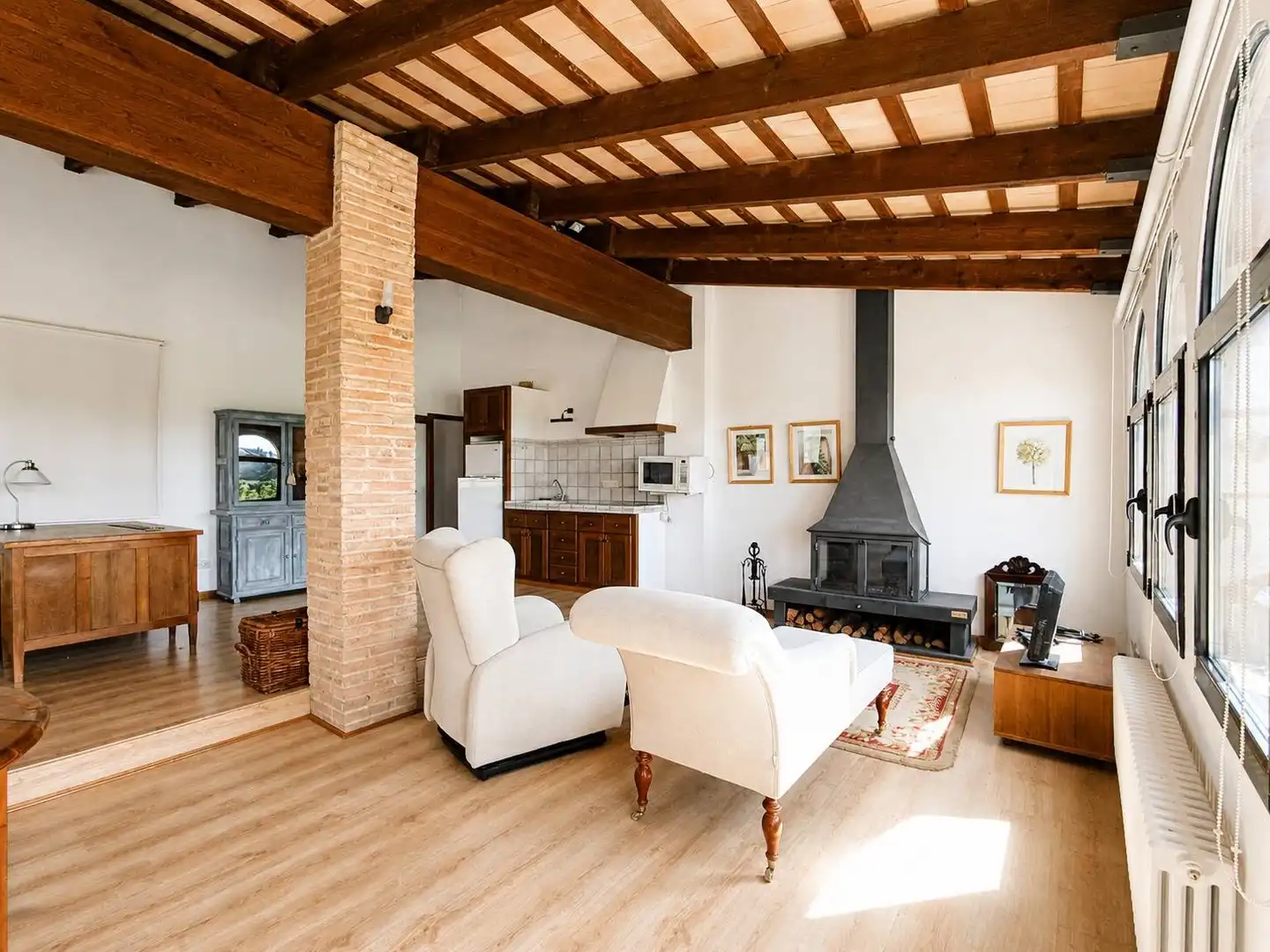 Wohnzimmer von Country house zum Verkauf in Forallac mit Heizung, Privatgarten und Terrasse