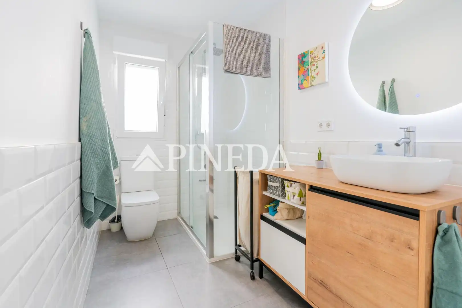 Badezimmer von Wohnung zum Verkauf in Puçol mit Klimaanlage und Balkon