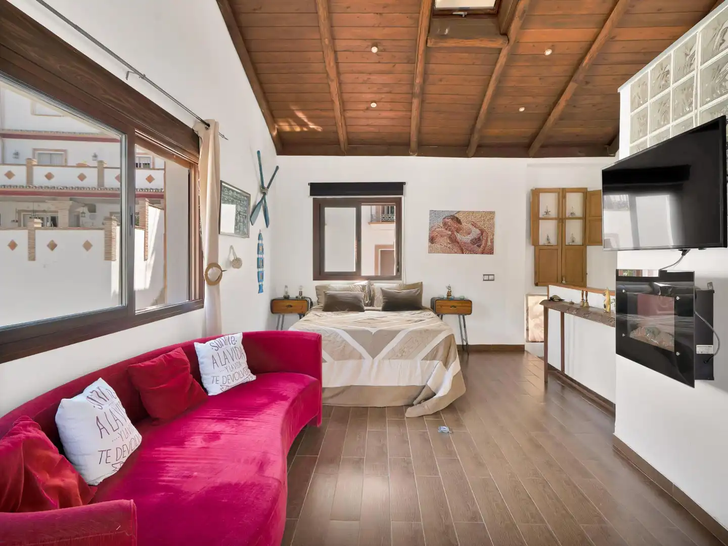 Wohnzimmer von Haus oder Chalet zum Verkauf in Ojén mit Terrasse
