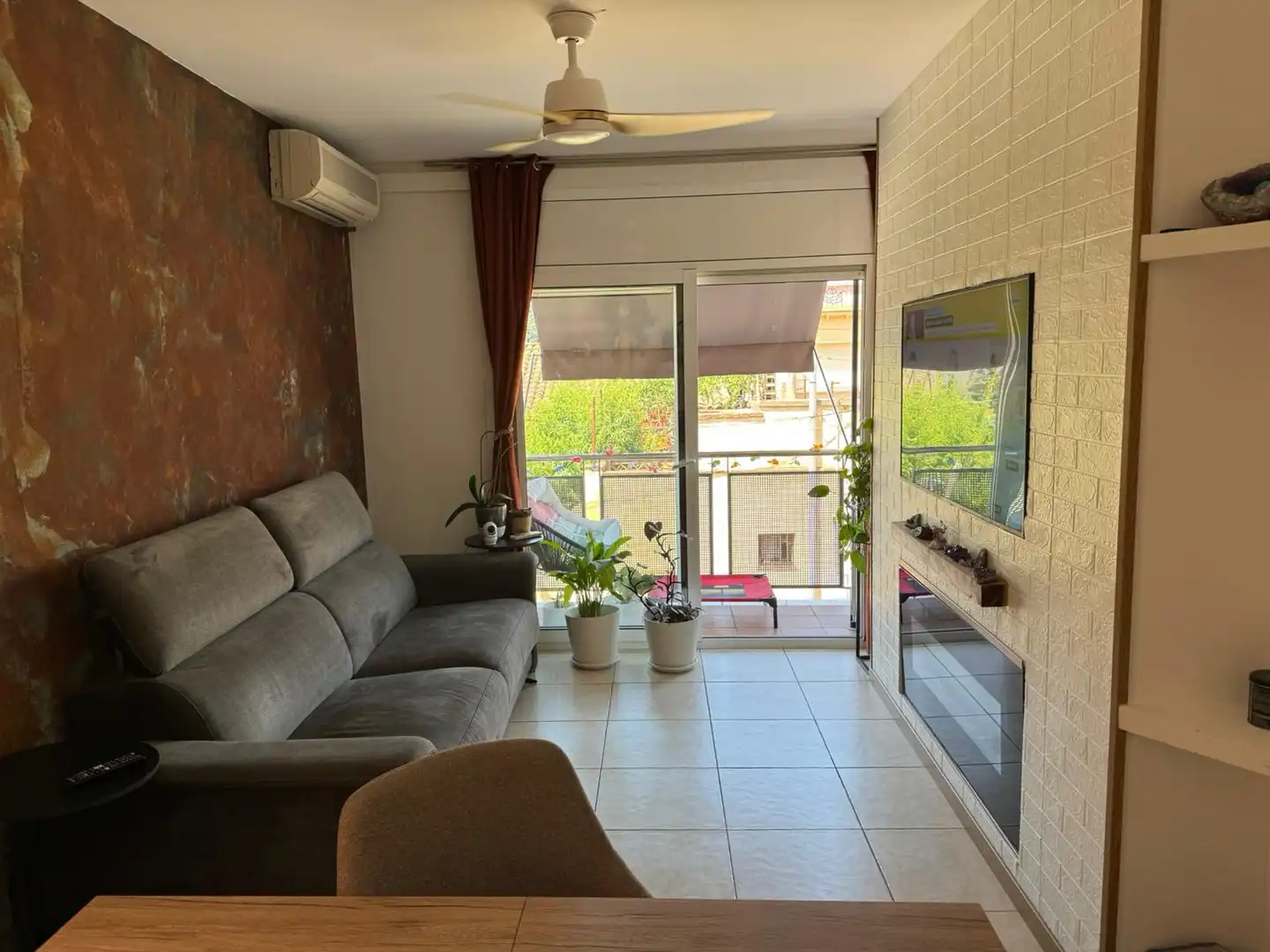 Wohnzimmer von Wohnung zum Verkauf in Les Franqueses del Vallès mit Klimaanlage, Heizung und Balkon