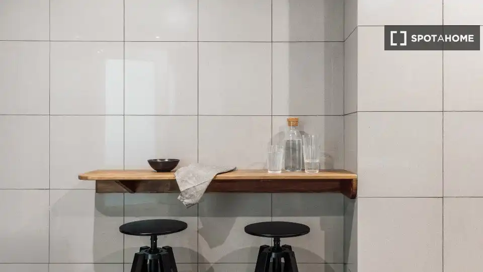Kitchen of Flat for rent in Barcelona  with Air Conditioner, Heating and Furnished