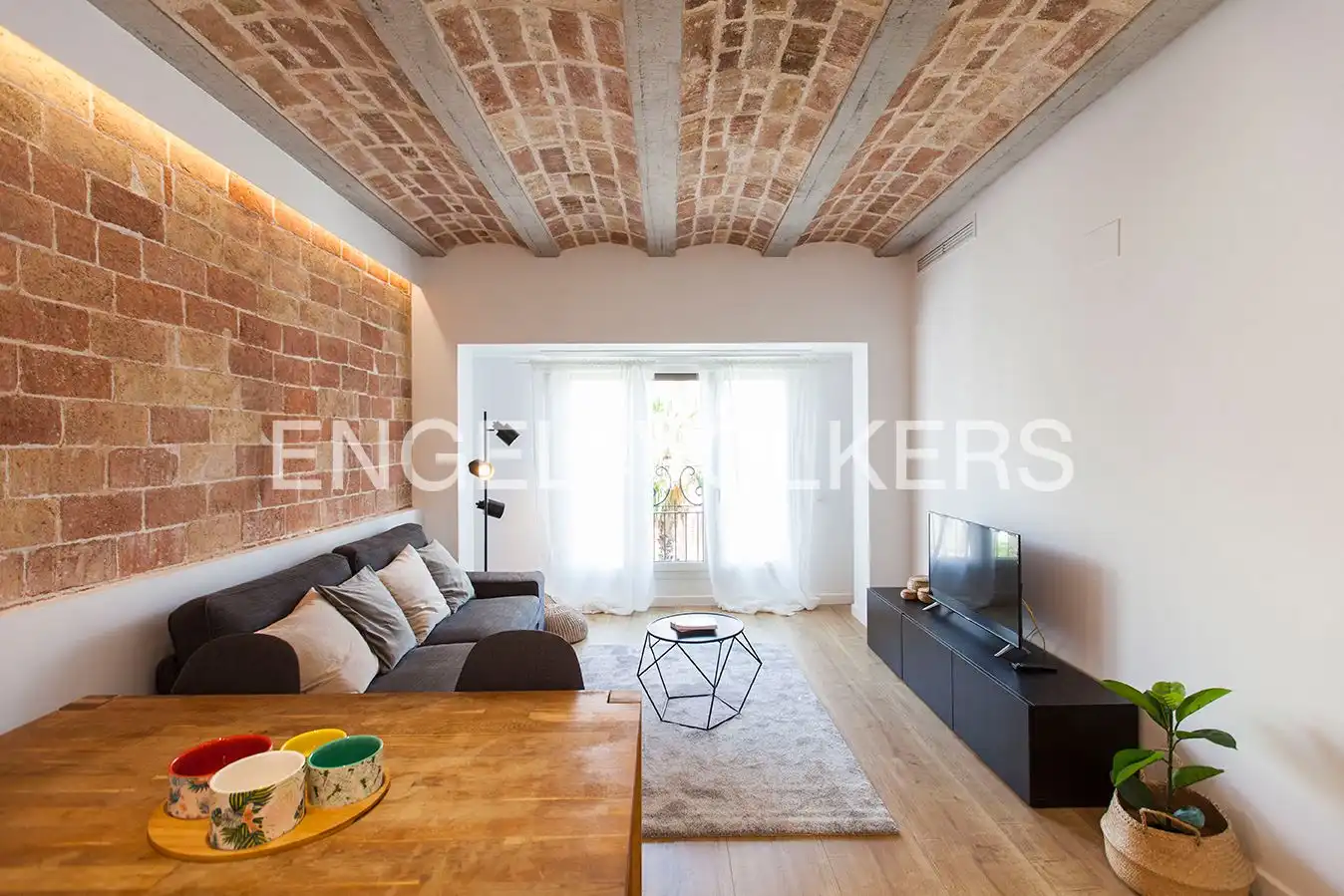 Sala de estar de Piso en venta en Barcelona con Aire acondicionado, Calefacción y Parquet