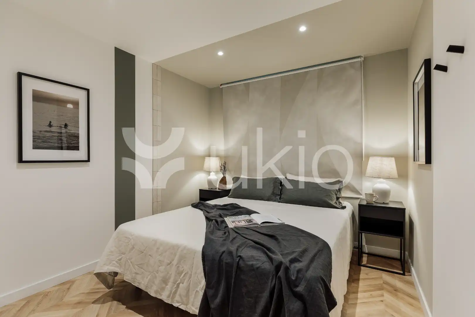 Schlafzimmer von Wohnungen zur Miete in Barcelona mit Klimaanlage, Heizung und Terrasse