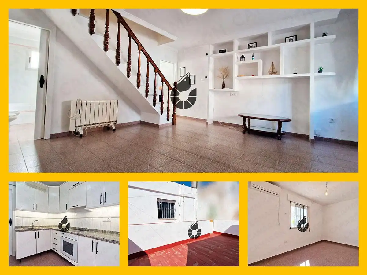 Vista exterior de Casa adosada en venta en Coria del Río con Aire acondicionado y Trastero