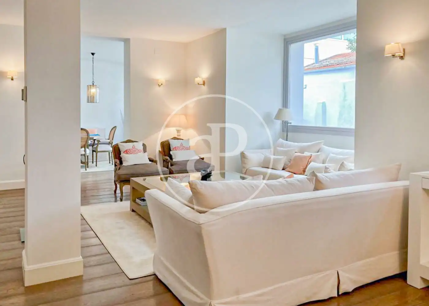 Wohnzimmer von Haus oder Chalet zur Miete in Madrid mit Klimaanlage, Heizung und Privatgarten