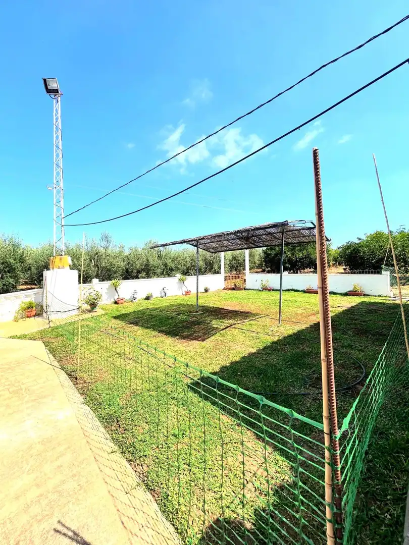 Jardín de Finca rústica en venta en Cantillana con Aire acondicionado, Terraza y Piscina