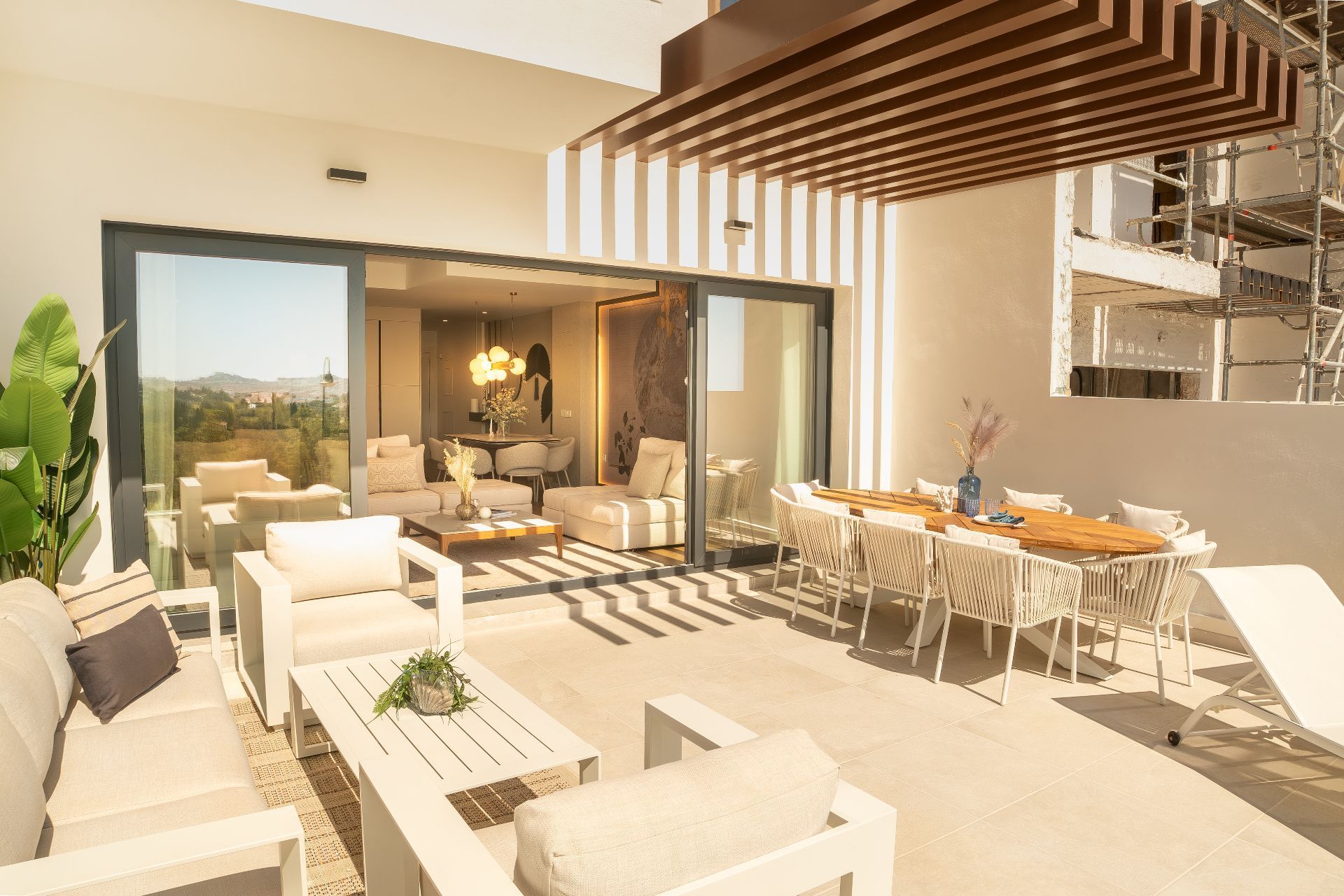 Terraza de Casa o chalet en venta en Mijas con Aire acondicionado, Calefacción y Jardín privado