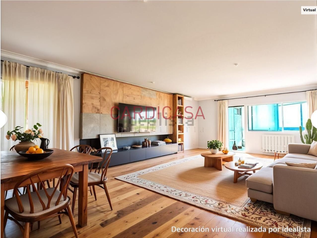 Living room of Flat for sale in Vigo   with Heating, Parquet flooring and Storage room