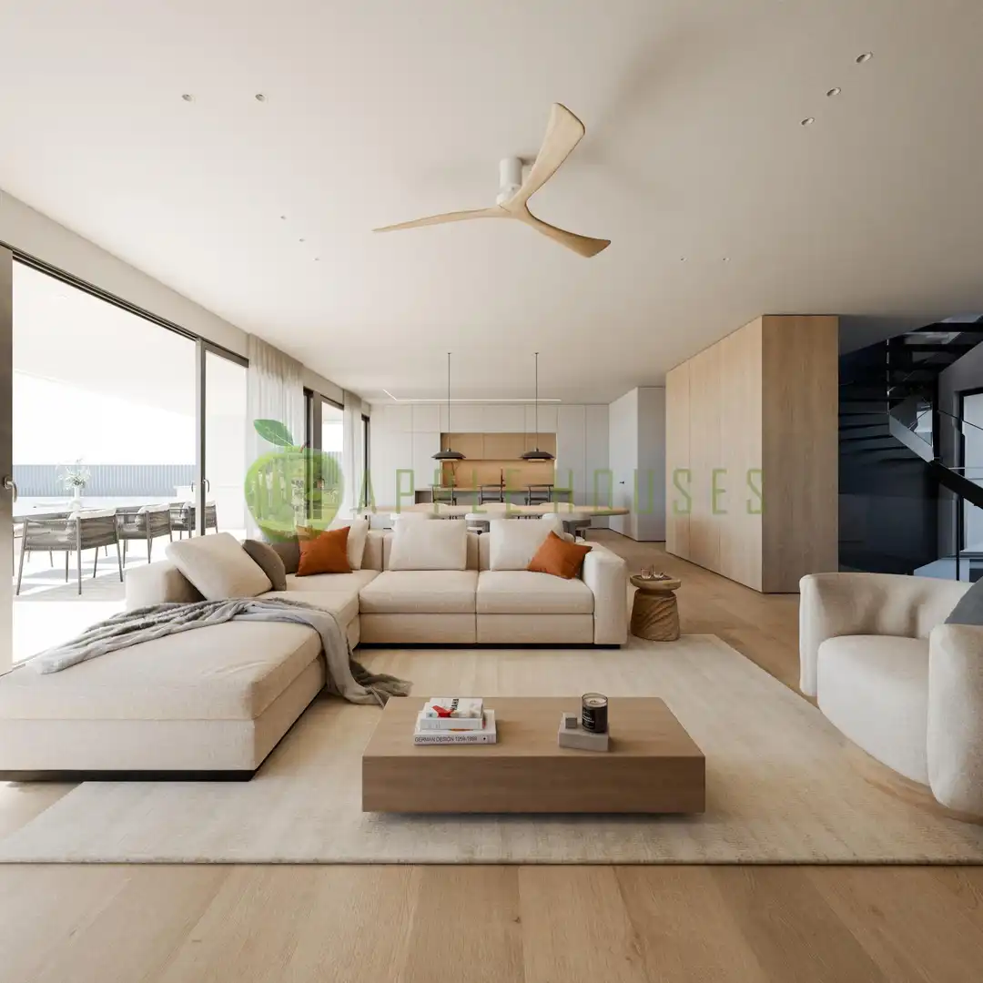 Sala de estar de Casa o chalet en venta en Sitges con Calefacción, Jardín privado y Terraza