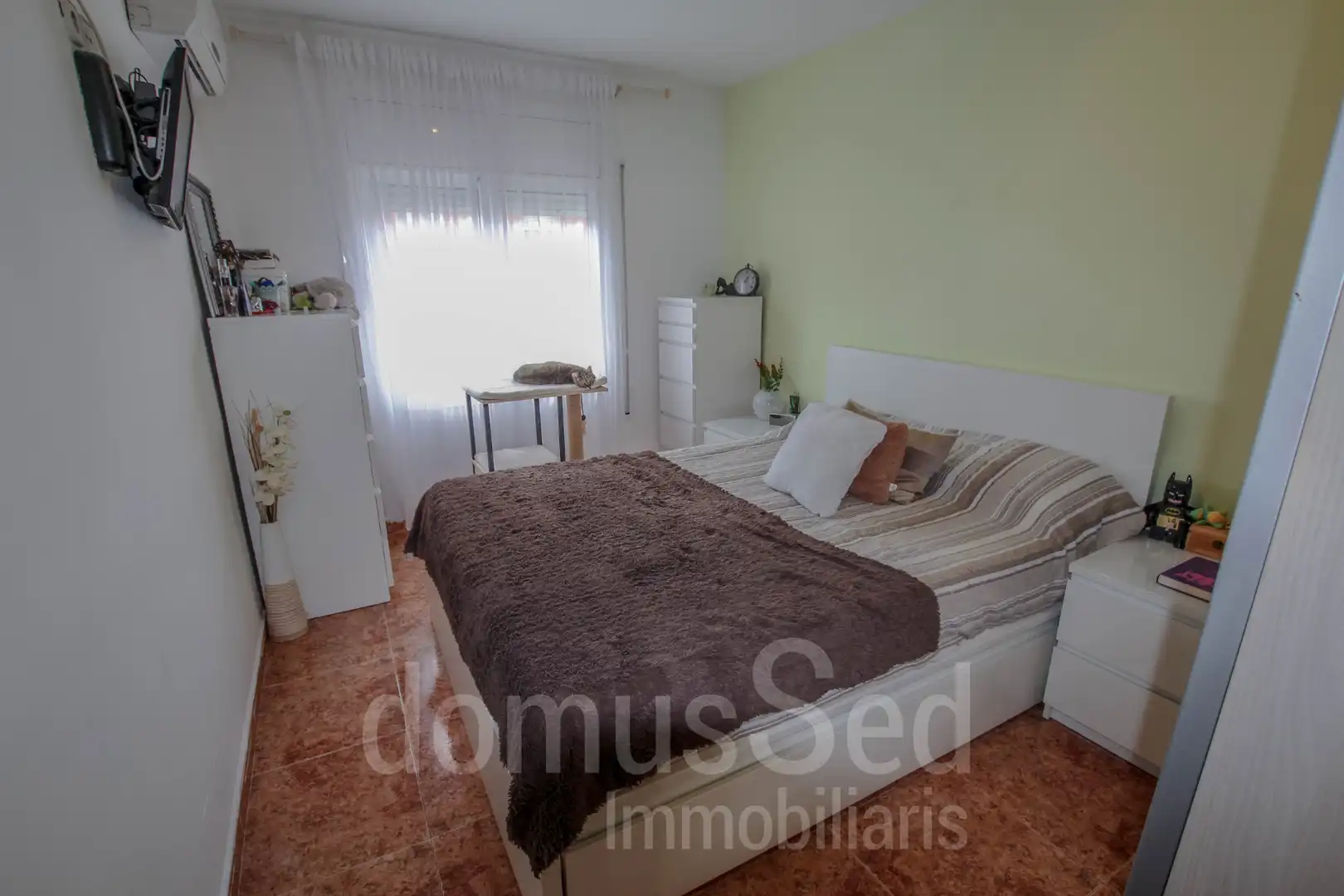 Bedroom of Flat for rent in El Masnou  with Air Conditioner, Heating and Terrace